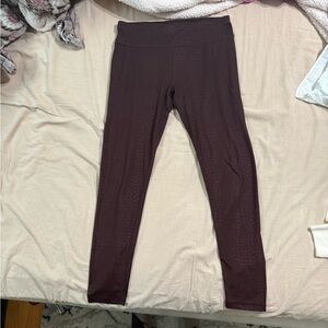 Sweaty Betty maroon snake print legging